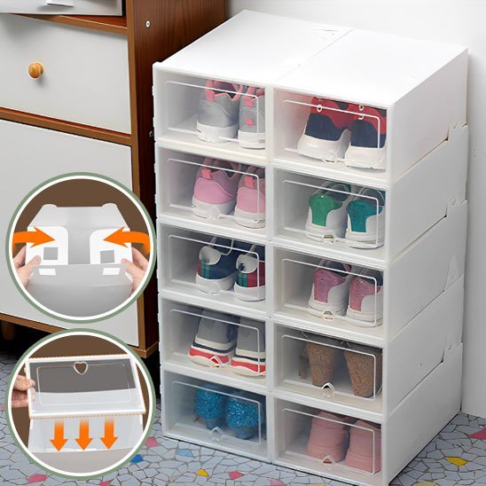 Boite à chaussures | Transparente - Be'so rangement