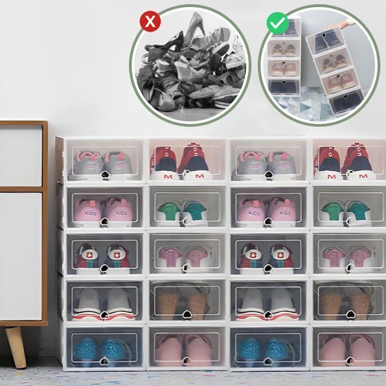 Boite à chaussures | Transparente - Be'so rangement